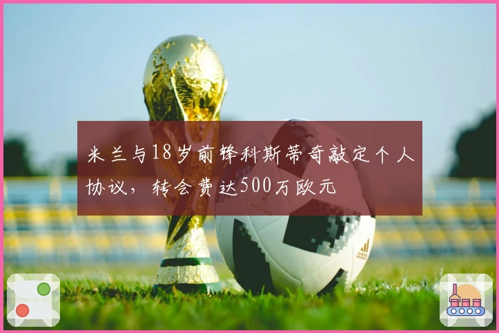 米兰与18岁前锋科斯蒂奇敲定个人协议，转会费达500万欧元